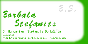 borbala stefanits business card